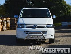 Vw T5.1 Transporter Toothed A Bar Bull Bar Nudge Quality Stainless Steel Chrome