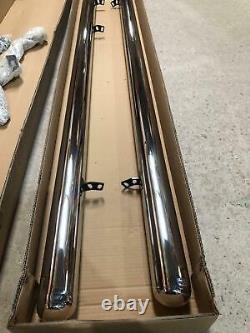 Vw Volkswagen Crafter Lwb 0616 76mm Side Bar & Steps Quality Stainless Steel