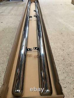 Vw Volkswagen Crafter Lwb 0616 76mm Side Bar & Steps Quality Stainless Steel