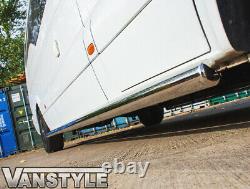 Vw Volkswagen Crafter Lwb 06-16 76mm Side Bar Steps Quality Stainless Steel Bars