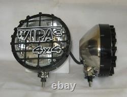 WIPAC 8 inch Stainless Off-Road Driving lamp set inc Grilles S6013C