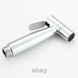 Wall Mount Chrome Bidet Mixer Spray Set Toilet Douche Muslim Hot and Cold Bidet