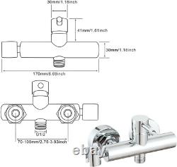 Wall Mount Chrome Bidet Mixer Spray Set Toilet Douche Muslim Hot and Cold Bidet