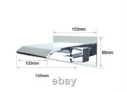 Wall Mount Single Cold Chrome Stainless Steel Waterfall Spout Basin Sink Faucet