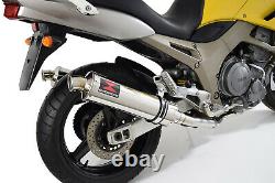 Yamaha TDM 900 2-2 Exhaust Silencer Kit Round Stainless Steel Silencers 400SR