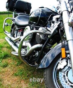 Yamaha XVS 1100 DragStar / V-Star Stainless steel crash bar engine guard