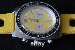 Zodiac Watch Sea Dragon Chronograph Yellow Red Black Dial A Mens Diver Classic