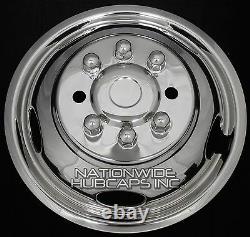 11-19 Silverado 3500 17 Dually Stainless Steel Wheel Simulators Dual Rim Liners