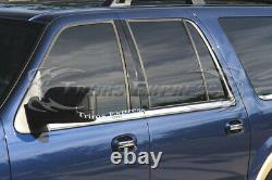 2003-2006 Ford Expédition Avec Clavier Cutout 6pc Chrome Fenêtre Sill Accent