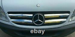 2006-2013 Mercedes Sprinter W906 Grill Avant Chrome Trims 4 Pcs Acier Inoxydable