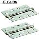 40 Pairs Eurospec Enduro 102mm 4 Pire Rated Door Hinge Grade 10 Acier Stainess