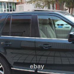 4PCS Bande de garniture inférieure de fenêtre de voiture en acier inoxydable pour Land Rover Freelander 2