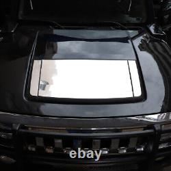9PCS Garniture de Couverture de Capot en Acier Inoxydable Chromé Argent pour Hummer H3 2005-2009