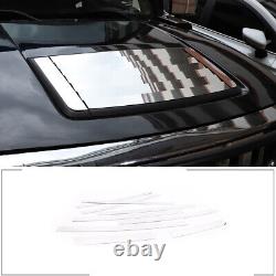 9PCS Garniture de Couverture de Capot en Acier Inoxydable Chromé Argent pour Hummer H3 2005-2009