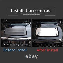 9PCS Garniture de Couverture de Capot en Acier Inoxydable Chromé Argent pour Hummer H3 2005-2009