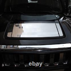 9PCS Garniture de Couverture de Capot en Acier Inoxydable Chromé Argent pour Hummer H3 2005-2009