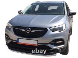 BARRE DE POUSSÉE EN ACIER CHROMÉE SIMPLE BULL S. S'ADAPTE À VAUXHALL OPEL GRANDLAND X 2017+ 60 mm