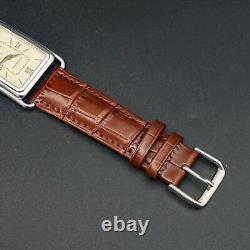 BOÎTE N-MINT BURBERRY BU1202 Montre pour hommes carrée à petite seconde en forme de tank avec bracelet neuf