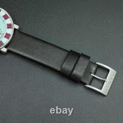 BOÎTE N-MINT SEIKO SOTTSASS 7T92-0SS0 Chronographe Bleu Ciel Limité SCEB023 Homme