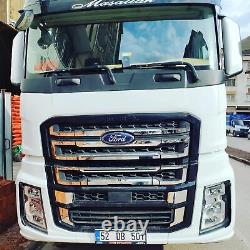 Bandes De Grille Avant Chrome 20 Pcs En Acier Inoxydable Fits F-max Truck 2018-2021