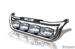 Barbecue Bar Pour Iveco Trakker Chrome Acier Inoxydable Luminaires Barre de Lumière Avant Camion