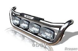 Barbecue pour Renault Magnum Barre lumineuse avant en acier inoxydable chromé pour camion