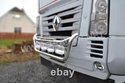 Barbecue pour Renault Magnum Barre lumineuse avant en acier inoxydable chromé pour camion