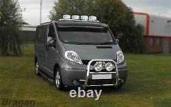 Barre De Toit A+ Spots Led+led Pour S'adapter Ford Transit Mk6 00 06 Inox Front Bas