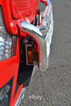 Barre de Grille + Spots Pour Renault Lander Chrome Acier Inoxydable Lampes Avant de Camion