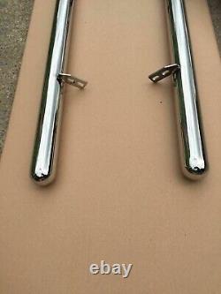 Barre de marche latérale en acier inoxydable poli pour VW Transporter T5 LWB 03+
