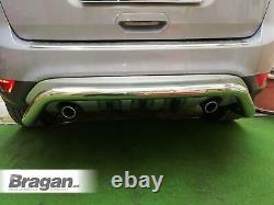 Barre de pare-chocs arrière pour Ford Kuga 2016-2019, en acier inoxydable poli pour une protection accrue.