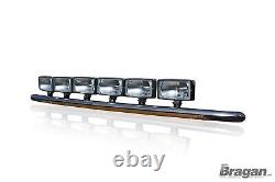 Barre de projecteurs de toit pour Renault C Range CHROME Acier inoxydable Camion de camion avant