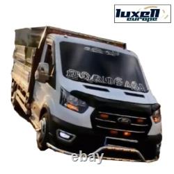 Barre de protection chromée avec LED blanche pour Ford Transit Mk9 2019+