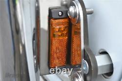 Barre lumineuse de grille D + tampons d'escalier + LED latérales pour s'adapter à Man TGX en acier inoxydable chromé