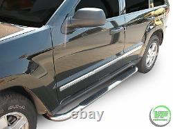 Barres Latérales Chrome Étapes Latérales En Acier Inoxydable Pour Jeep Grand Cherokee 2005-2010