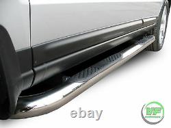Barres Latérales Chrome Marches Latérales En Acier Inoxydable Pour Hyundai Santa Fe Mk2 2006-12