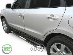 Barres Latérales Chrome Marches Latérales En Acier Inoxydable Pour Hyundai Santa Fe Mk2 2006-12