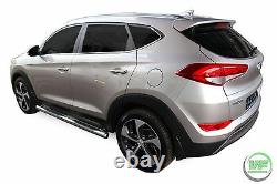 Barres Latérales Chrome Marches Latérales En Acier Inoxydable Pour Hyundai Tucson 2015-9/2020