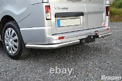 Barres d'angle arrière en acier inoxydable pour Vauxhall Opel Vivaro LWB SWB 2014-2019 Accessoire
