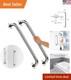 Barres D'appui De Douche En Acier Inoxydable Chromé De 32 Pouces, Pack Double Pour Un Soutien Ultime