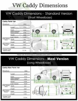 Barres latérales + LED ambre pour s'adapter aux accessoires Volkswagen Caddy Maxi LWB 2010 2015