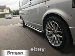 Barres latérales courbées pour s'adapter au fourgon Fiat Scudo LWB 2017+ en acier inoxydable chromé.