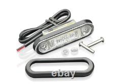 Barres latérales en acier inoxydable chromé + LEDs blanches pour Mercedes Sprinter LWB 2018+