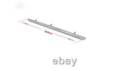 Barres latérales en acier inoxydable chromé + LEDs blanches pour Mercedes Sprinter LWB 2018+