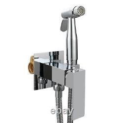 Bidet portable en acier inoxydable à double usage avec support de mélangeur pour toilettes