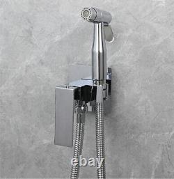 Bidet portable en acier inoxydable à double usage avec support de mélangeur pour toilettes