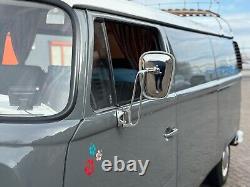 Bras et miroirs de rétroviseur commerciaux VW Baywindow M194 (paire) CHROME AAC396/347