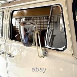 Bras et miroirs de rétroviseur commerciaux VW Baywindow M194 (paire) CHROME AAC396/347