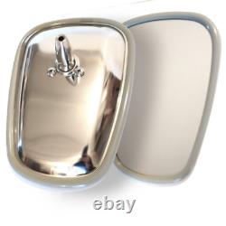 Bras et miroirs de rétroviseur commerciaux VW Baywindow M194 (paire) CHROME AAC396/347