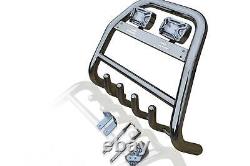 Bull Bar + Rectangle Chrome Spots x2 Pour Ford Ranger 2006-2012 Abar Détachable